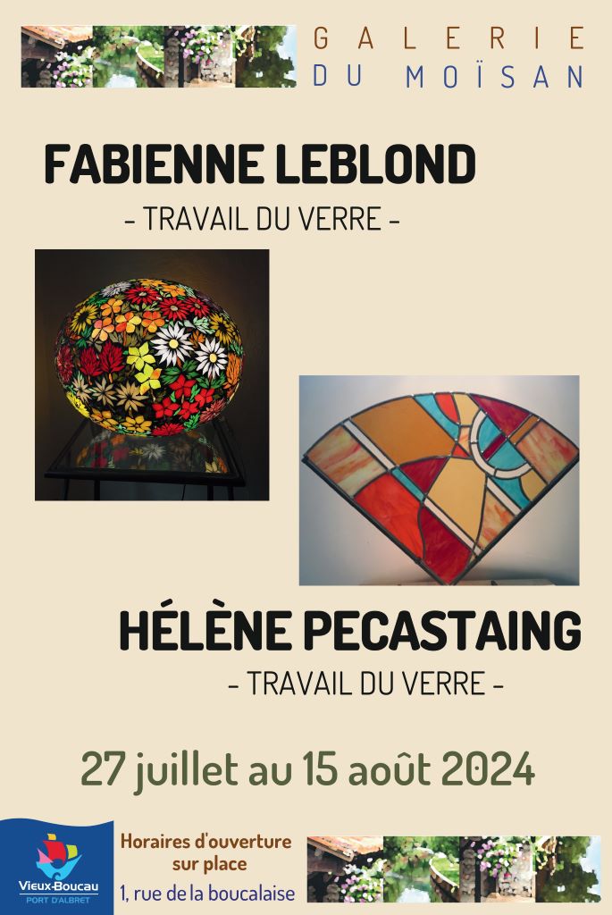 Photo de Exposition Galerie du Moïsan / Fabienne Leblond et Hélène Pécastaing