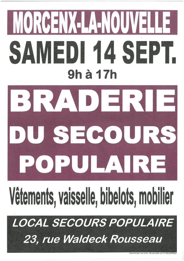 Photo de Braderie du Secours Populaire