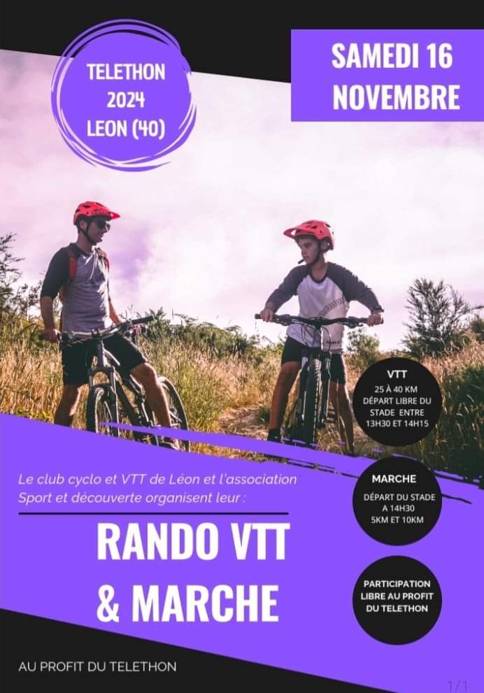 Photo de Marche et VTT pour le Téléthon