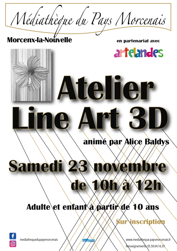 Photo de Atelier Line Art 3D