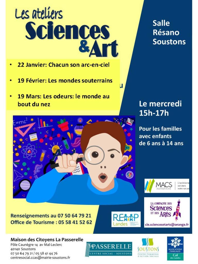 Photo de Ateliers  « sciences et arts » pour  enfants du mercredi