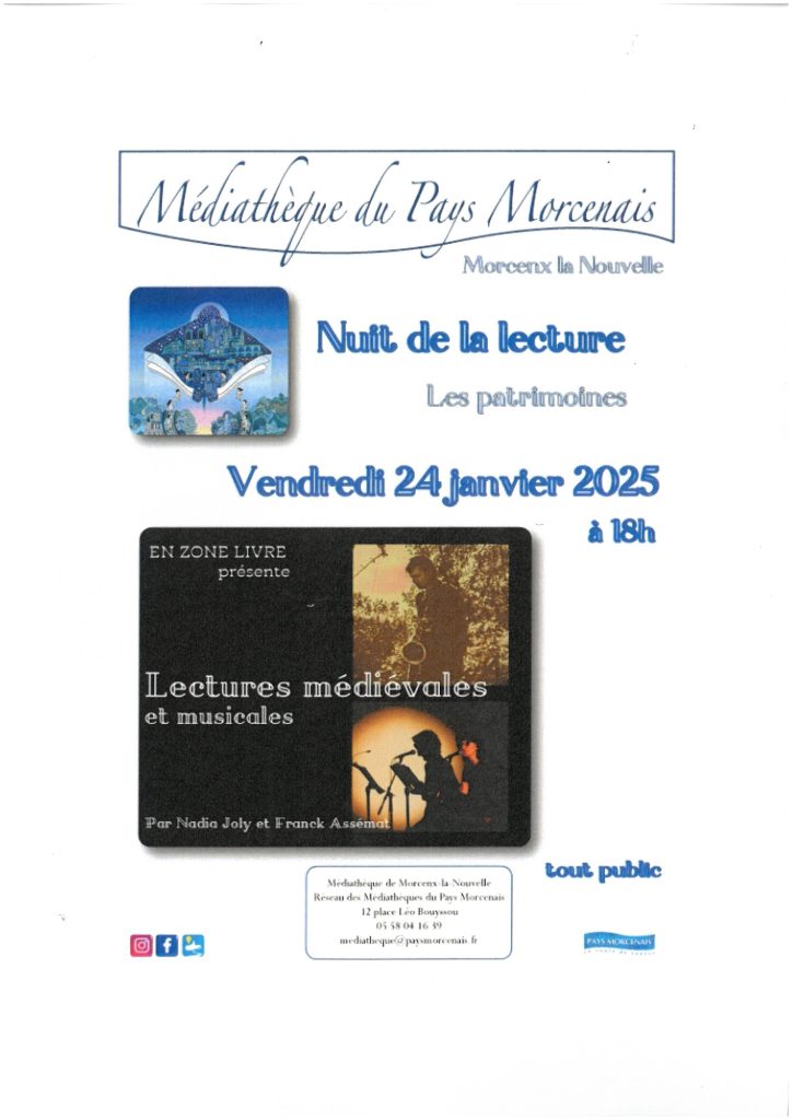 Photo de Nuits de la lecture – Les patrimoines « Lectures médiévales et musicales »