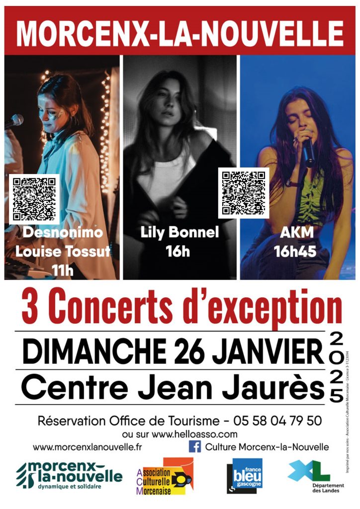 Photo de 3 concerts d’exception