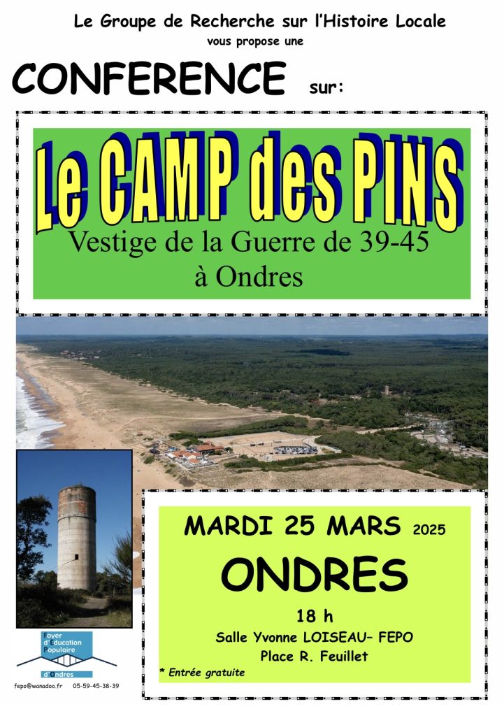 Photo de Conférence sur le Camp des Pins